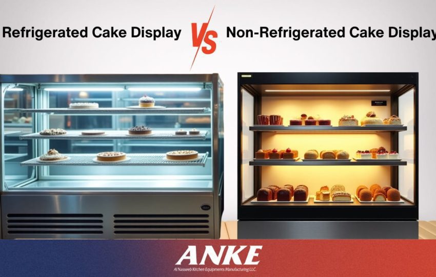 Comparing refrigerated vs non-refrigerated cake display cases for bakeries in the UAE