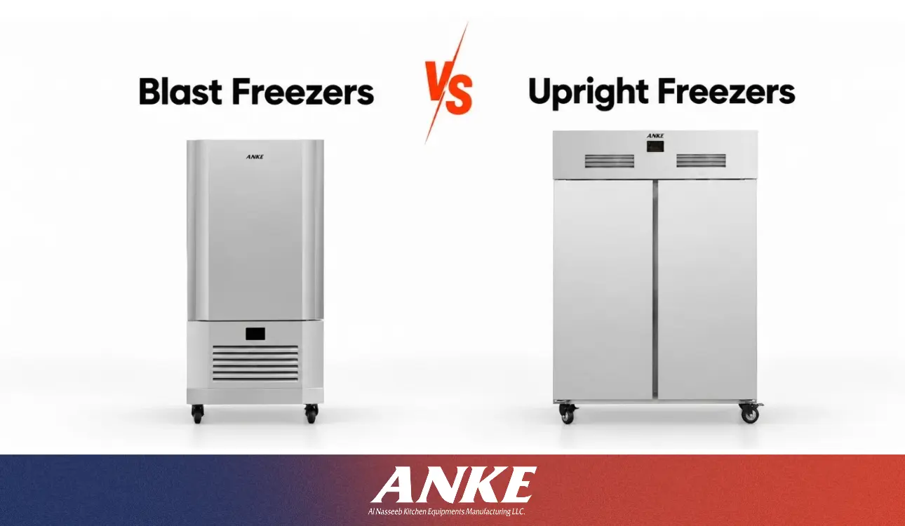 ANKE blast freezer vs upright freezer for commercial kitchens in the UAE